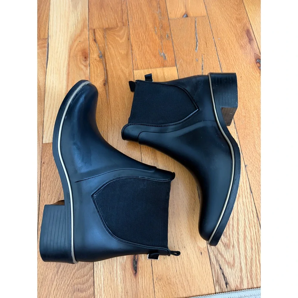 Kate Spade New York Sedgewick rain booties in black size 8/9